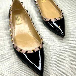 Valentino Rockstud Ballet Flats